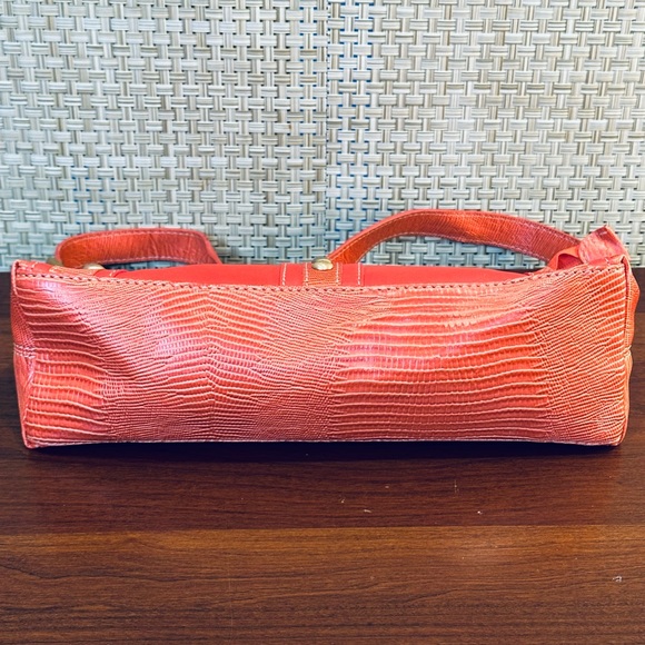 🌟2xHP🌟VTG 2000s Orange Faux Leather Studded Baguette Bag & Wallet Nine West - Picture 10 of 13